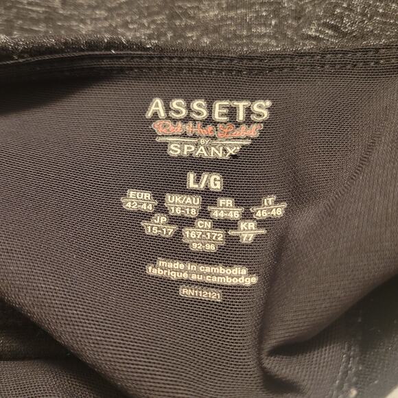 Assets by Spanx Women's Leggings Size Large Color Black Adjustable Waist - Picture 4 of 8
